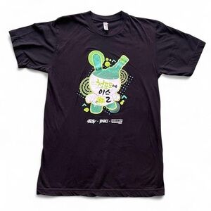 Gildan Black Tee with Green Graphic